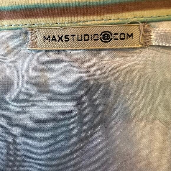 Max Studio Polka Dot Skirt Silk Cotton Blend Retro Inspired Women's Small - Picture 12 of 12